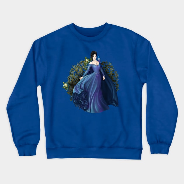 Enchanting Blue Princess Crewneck Sweatshirt by CatAstropheBoxes